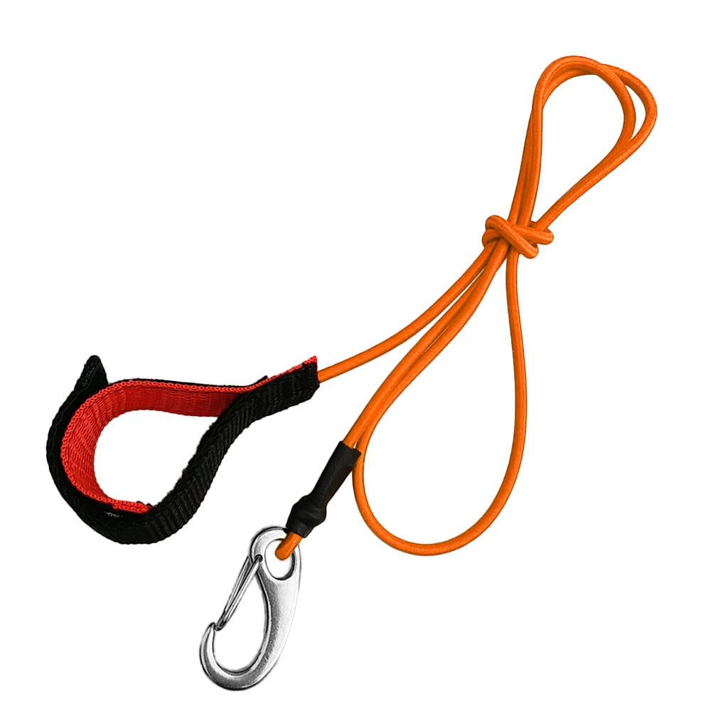 Kayak Canoe SUP Paddle Board Leash Fishing Rod Pole Safety Lanyard Orange