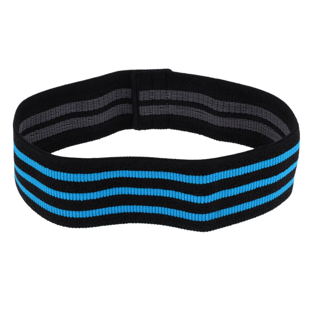 Premium Resistance Hip Bands for Gym Exercise Workout Training Yoga Blue L