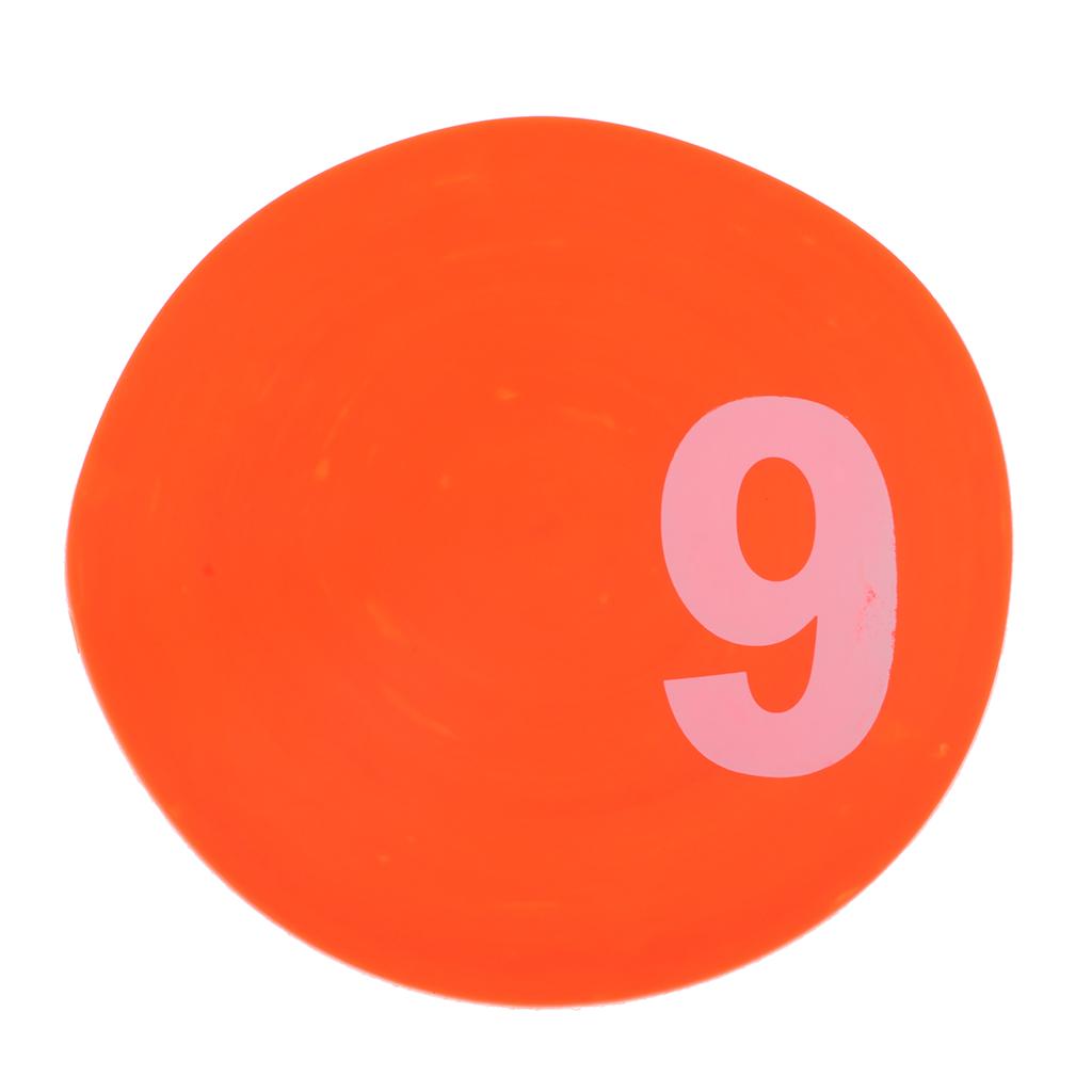10Pcs Football Soccer Training Mark Disc Plates Obstacle Signpost Equipment