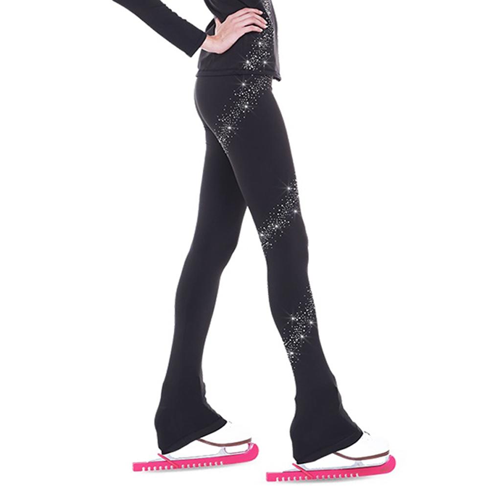 Skating Tights Crystal Sparkling Pants Figure Skate Leggings Star155 