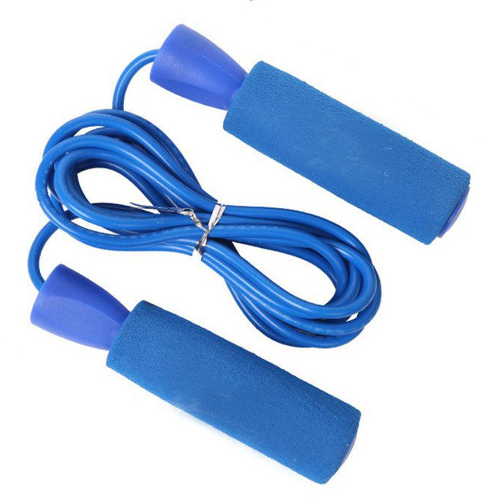 Adjustable Wire Skipping Jump Rope Fitness Gym Exercise Equipment Tool Blue