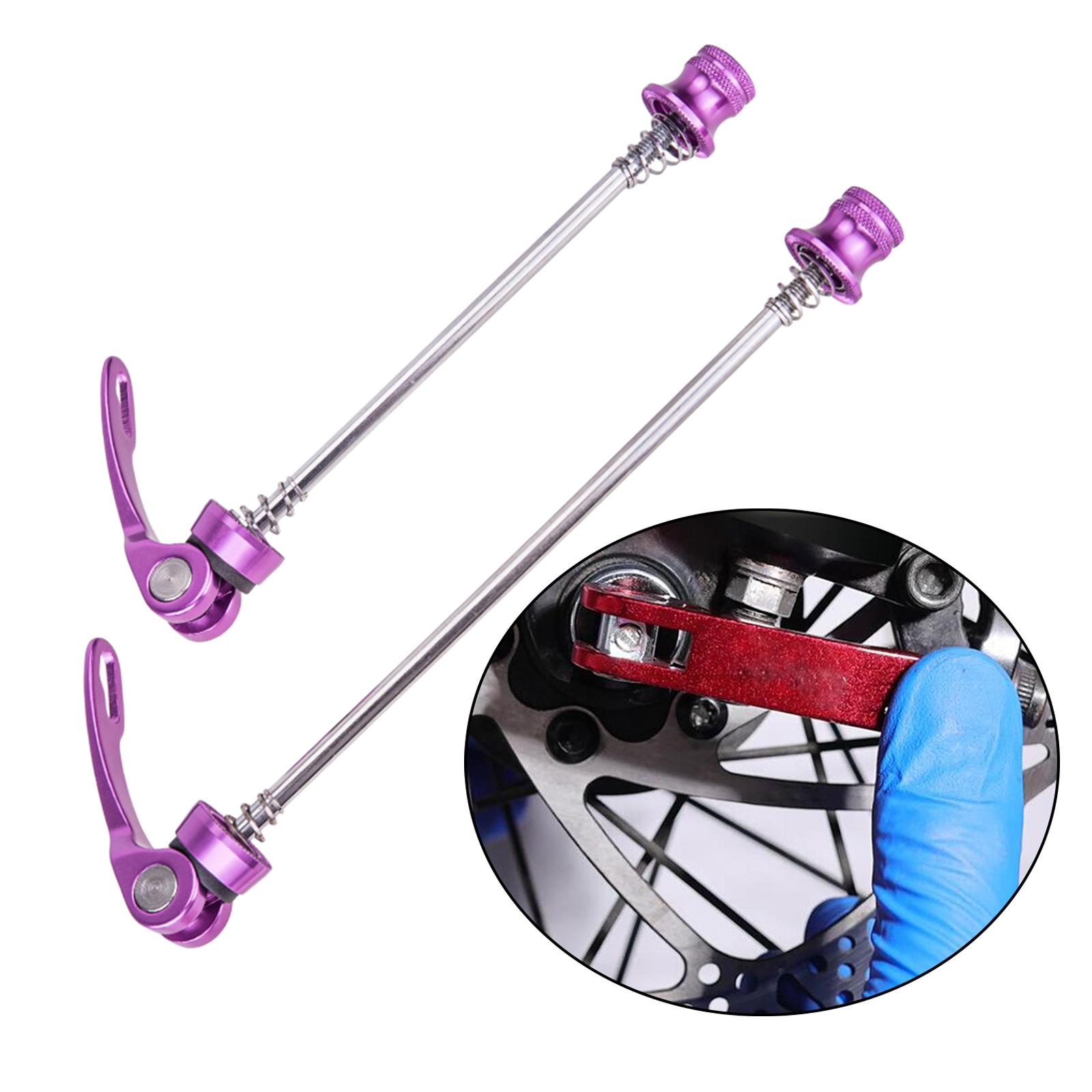 Bike Quick Release Skewer Front Rear 100mm 135mm QR Skewers Parts Purple