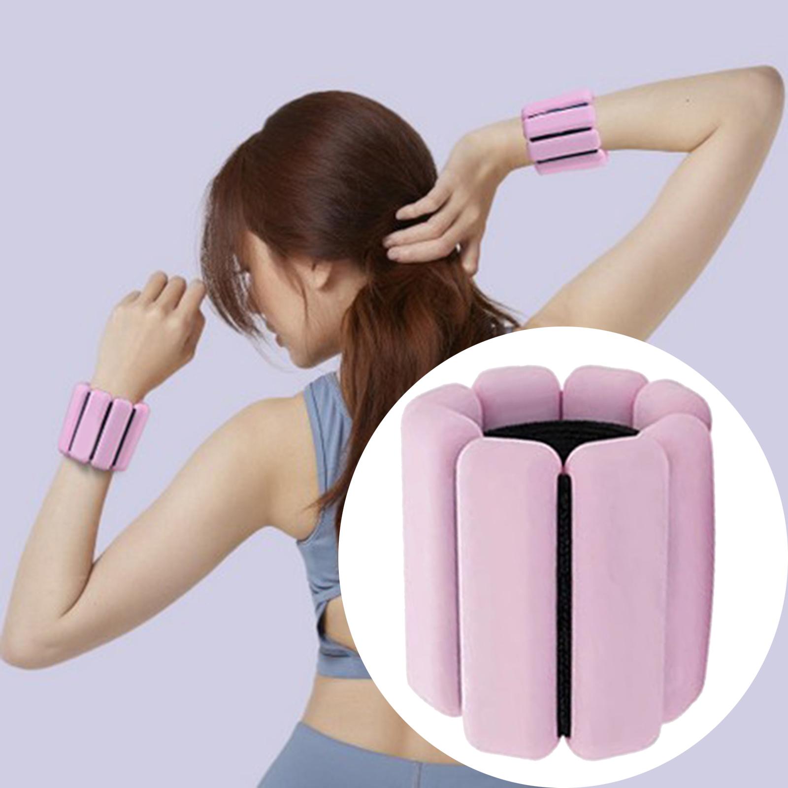 Wrist Weights Bracelet Gym Exercise Yoga Fitness Training Running Pink 1pc