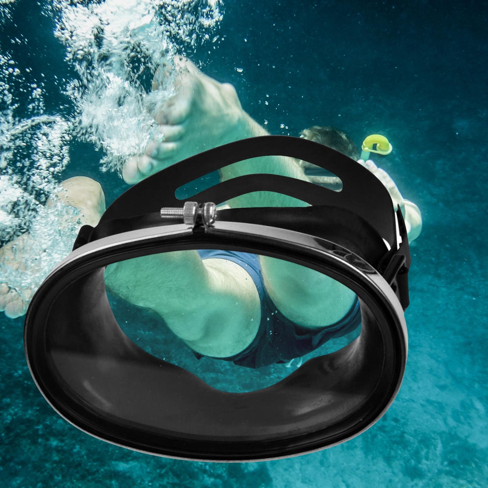 Snorkel Diving Mask Tempered Glass Underwater Scuba Swimming Glasses Goggles