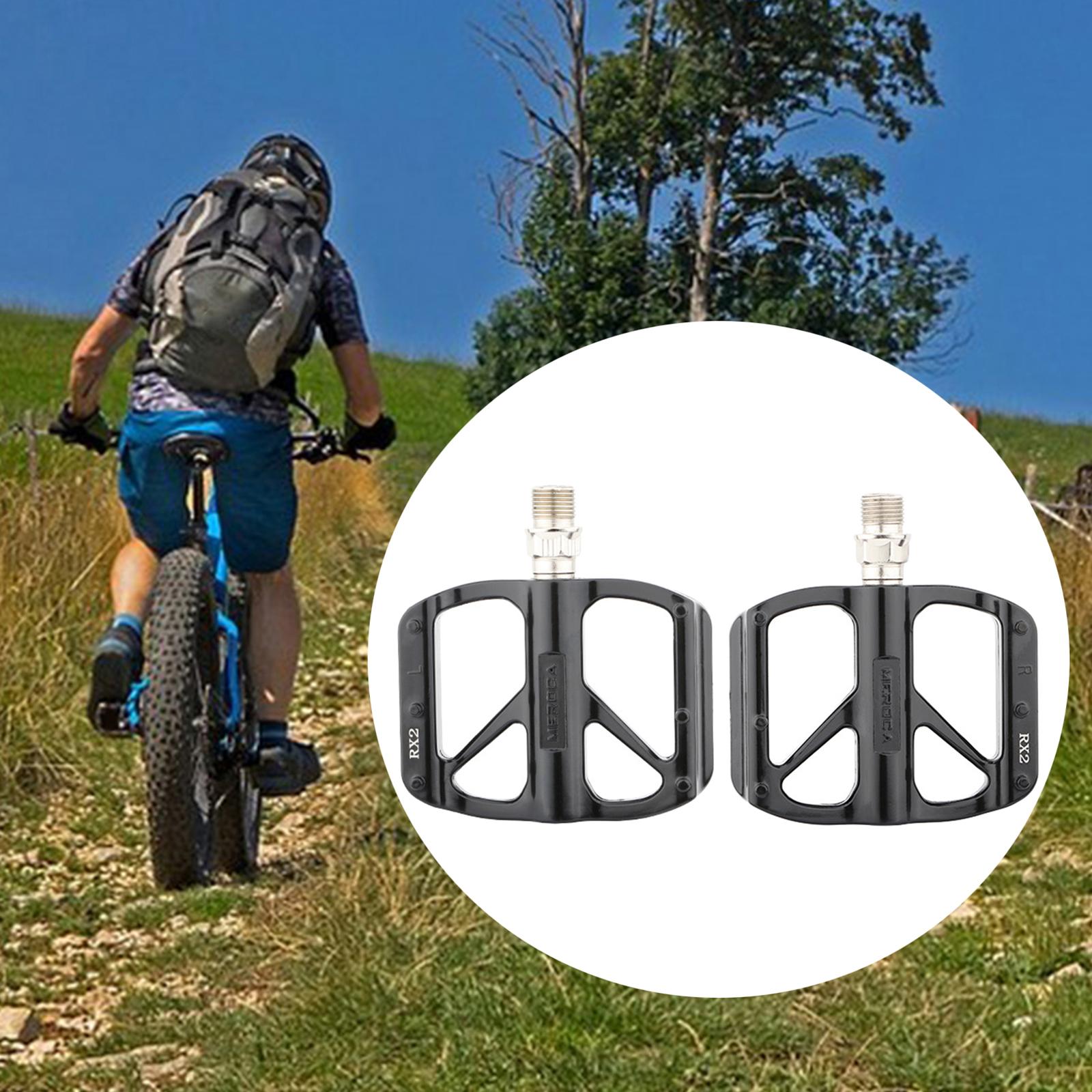 Durable Mountain Bike Sealed Bearings Flat Platform MTB BMX Pedals Bike Accs Style 2