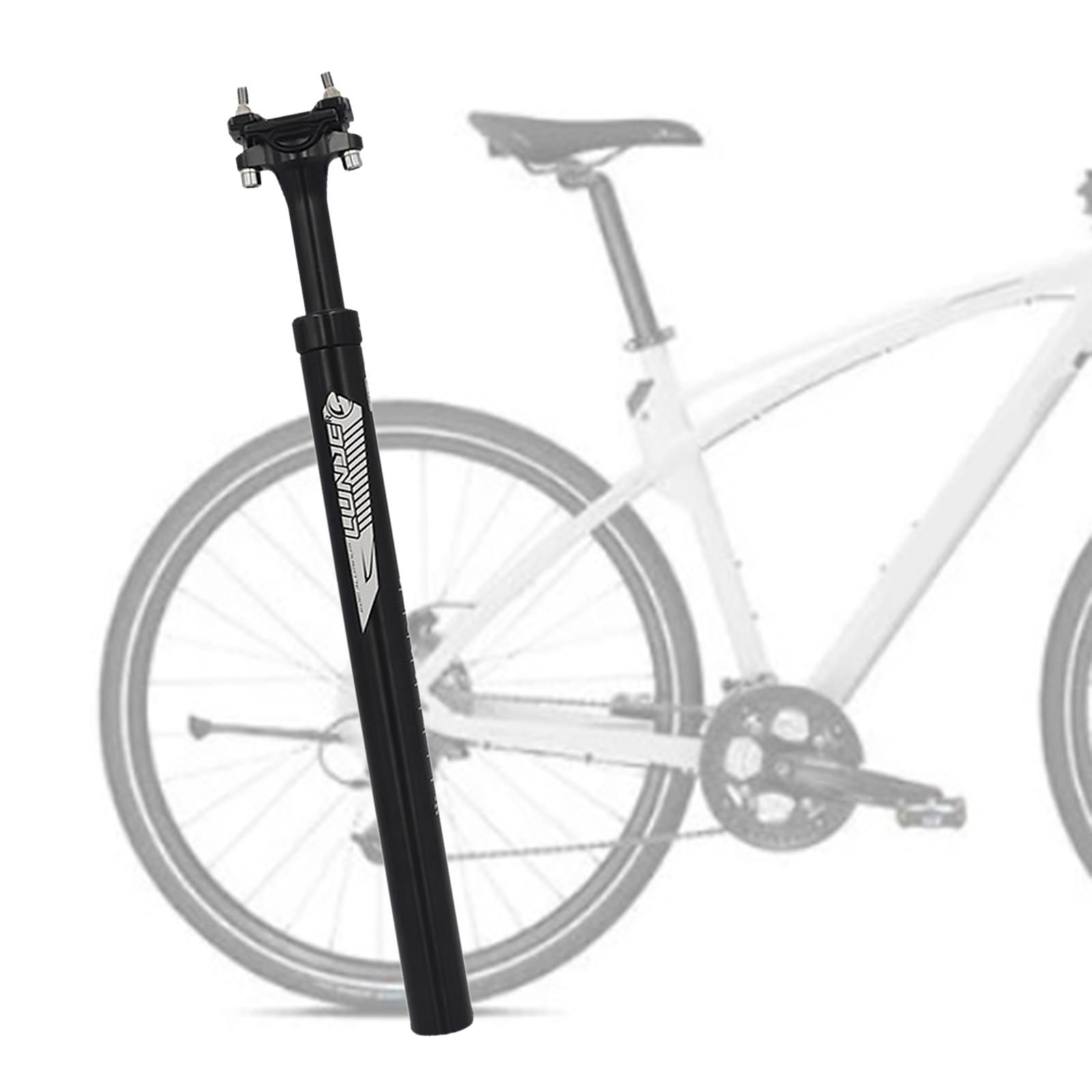 Bike Seatpost Bicycle Shockproof Seat Post Pole Repair 30.4mm Black