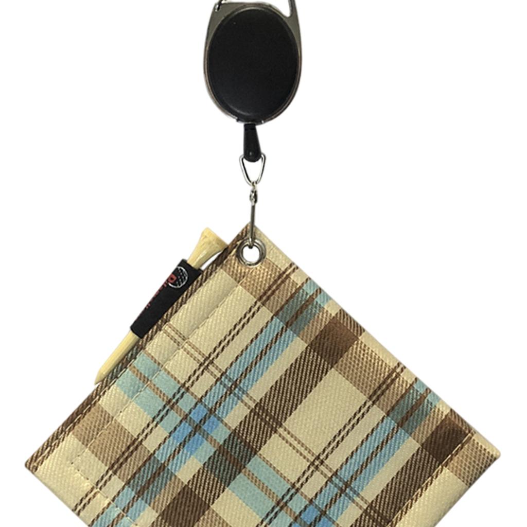 Soft Golf Ball Cleaning Towel Cleaner Square Golf Club Maintenance Gym Beige