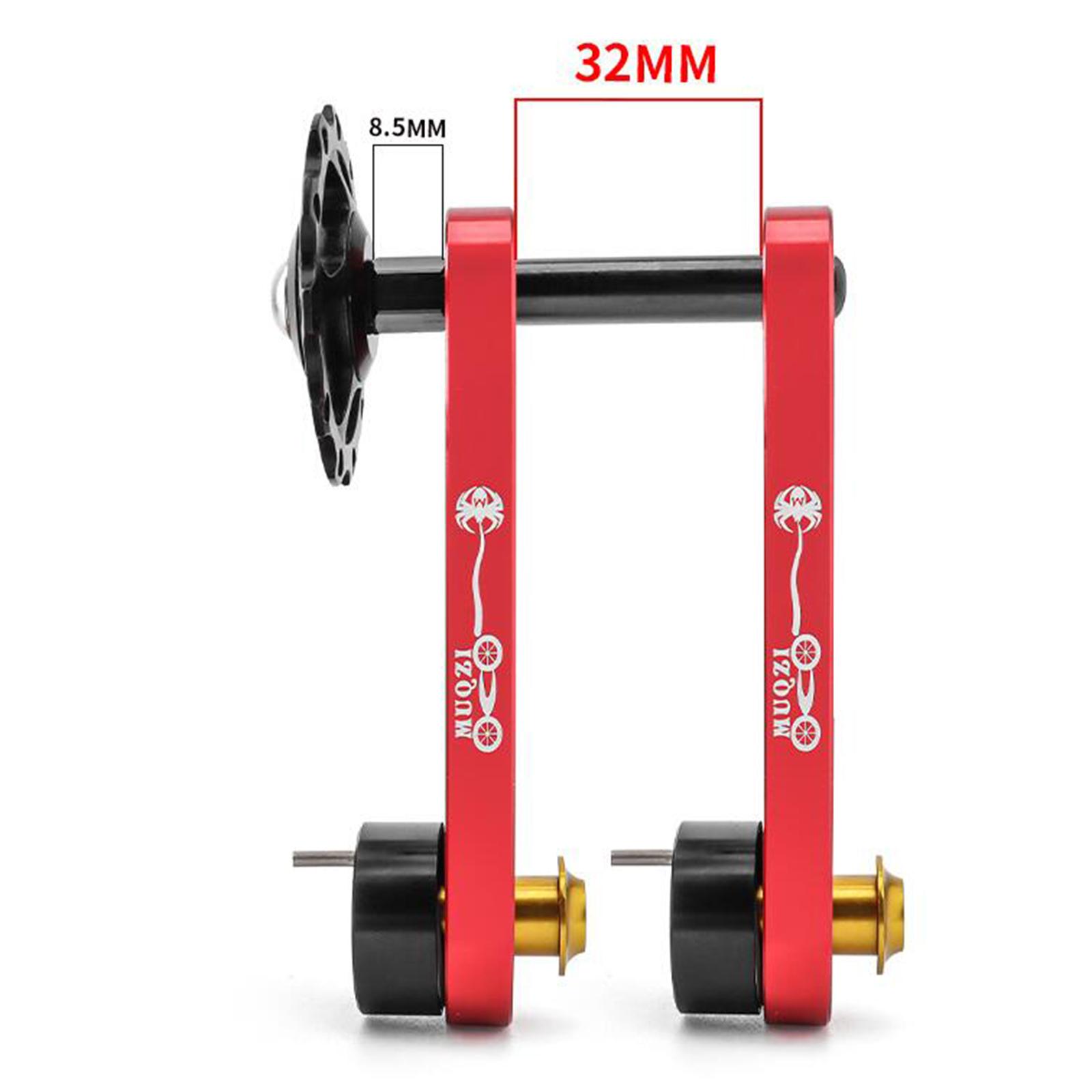 Bike Chain Tensioner Single Speed Bicycle Converter Cycling Convert Tool Red