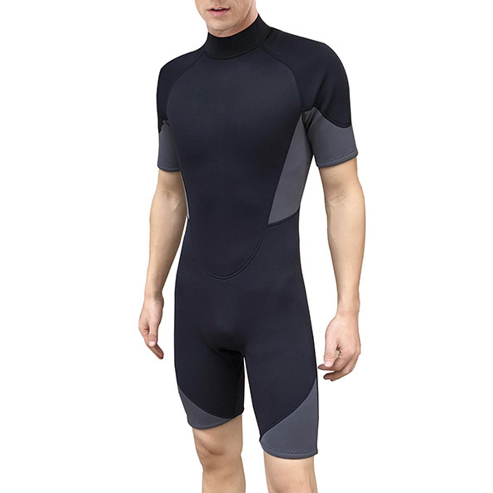 Men Diving Suits One Piece Swimsuit Spearfishing Surf Snorkeling  2mm L