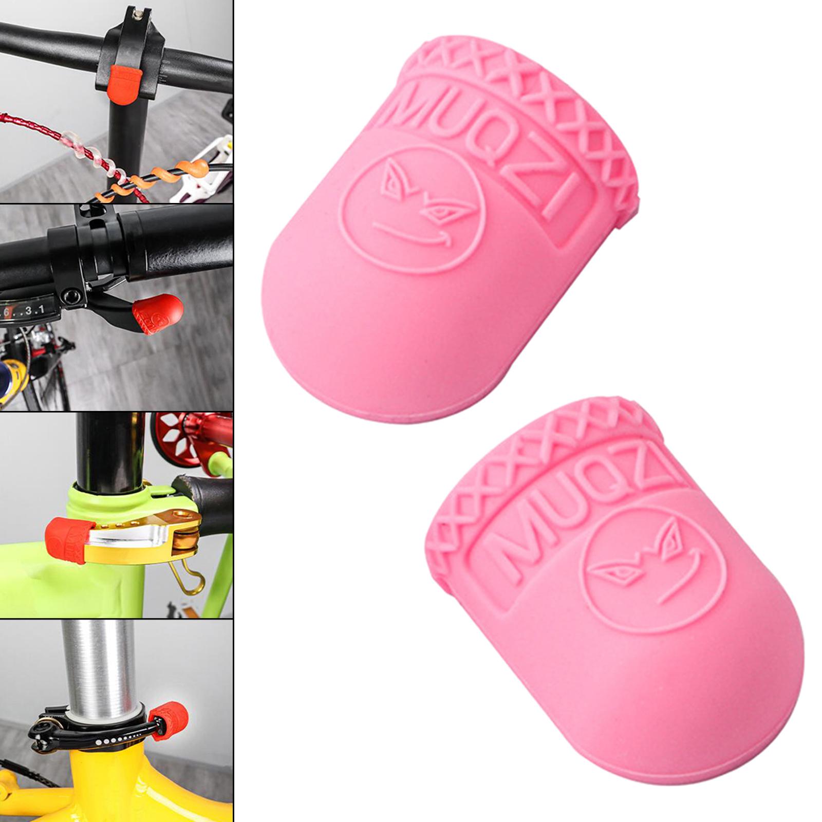 1 Pair Unisex Bicycle Brake Lever Cover Road Bike Protectors Pink