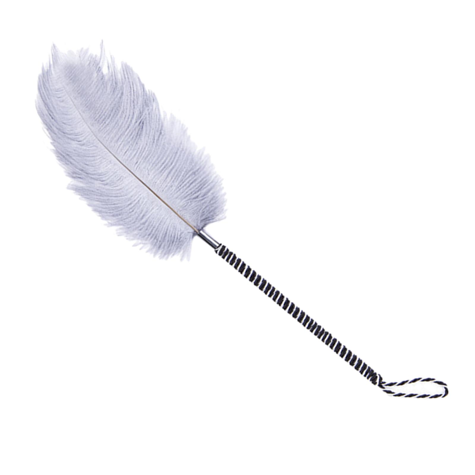 1Pcs Feather Whip Sex Toys W/ Handle Tickler Tied Rope for Bdsm Gay Couples