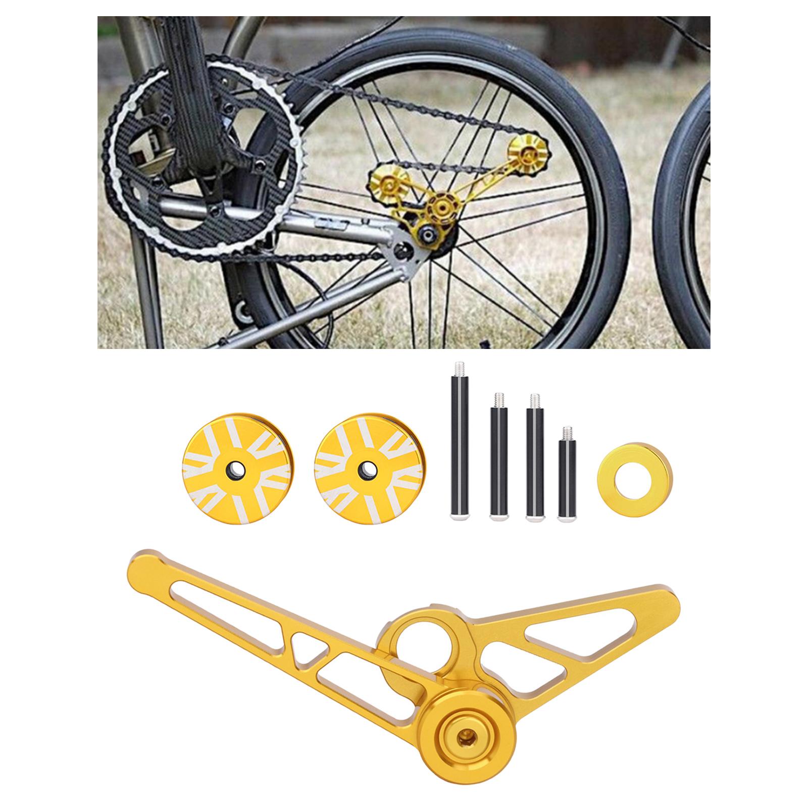 Bike Chain Tensioner Folding Bicycle Wheels Rear Derailleur Chain Stabilizer Gold