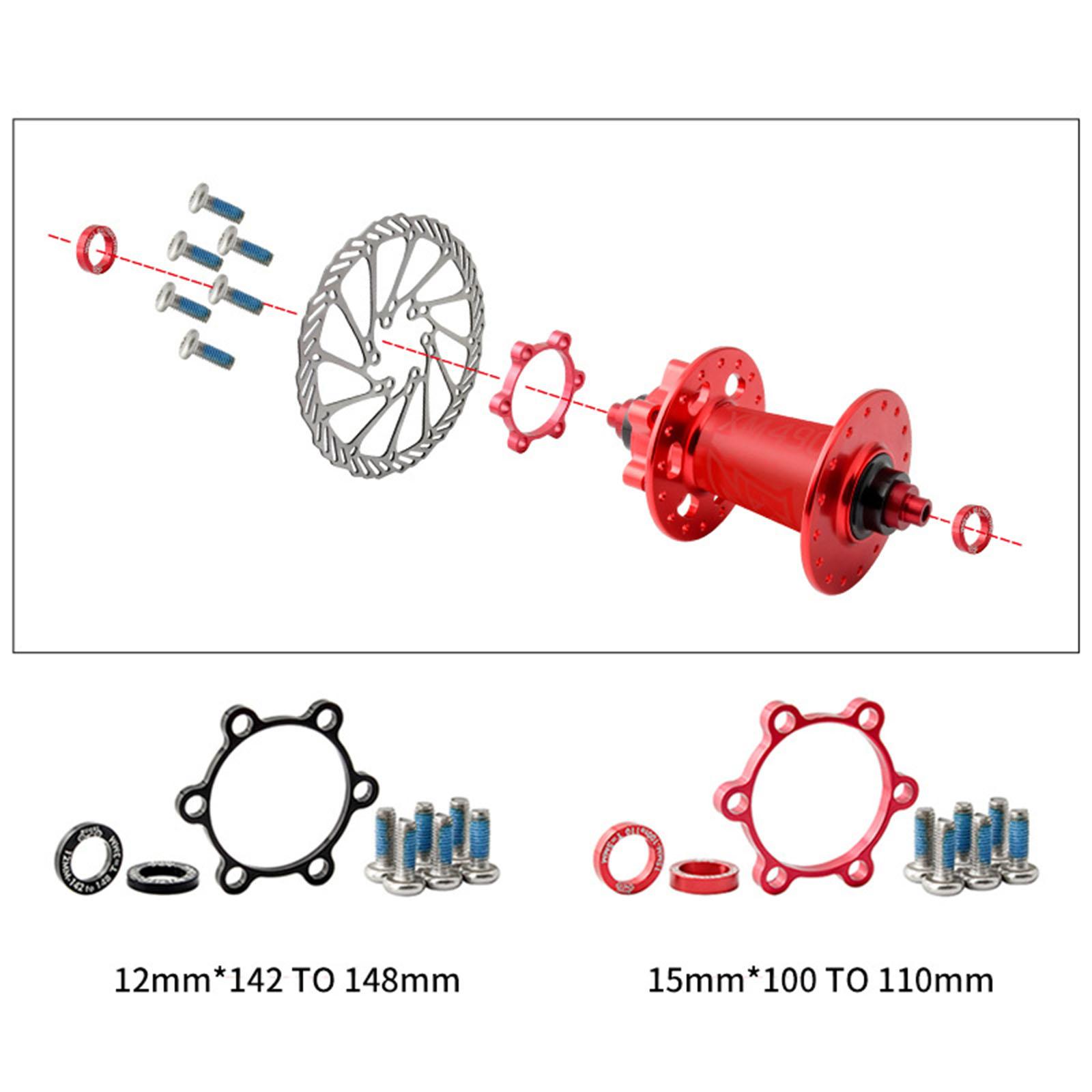 Bicycle Boost Hub Conversion Adapter Washer Cycling Accessories 5mm Red