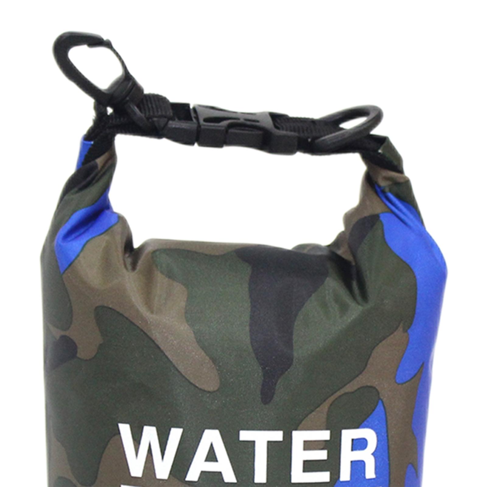 Small 2L Waterproof Dry Bag Crossbody Shoulder Bag for Kayaking Blue