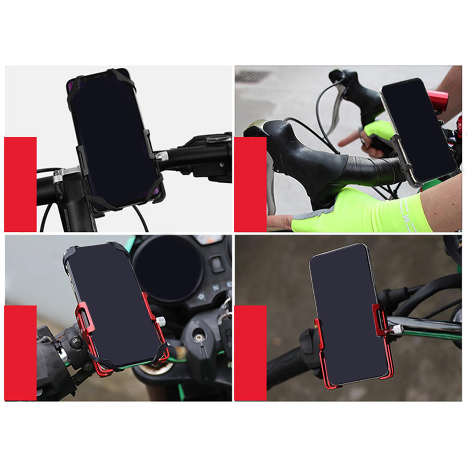 Bicycle Phone Holder Mount Clamp Support MTB GPS Stand Mount  Black 