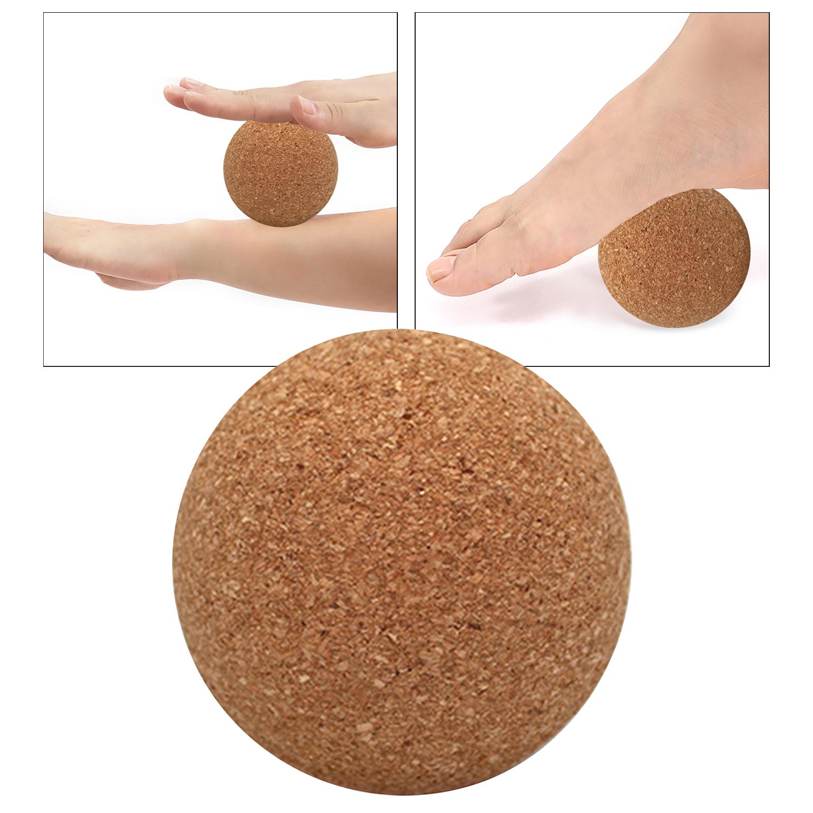 Cork Massage Ball Portable Lower Back for Sports Gym Training 8cm
