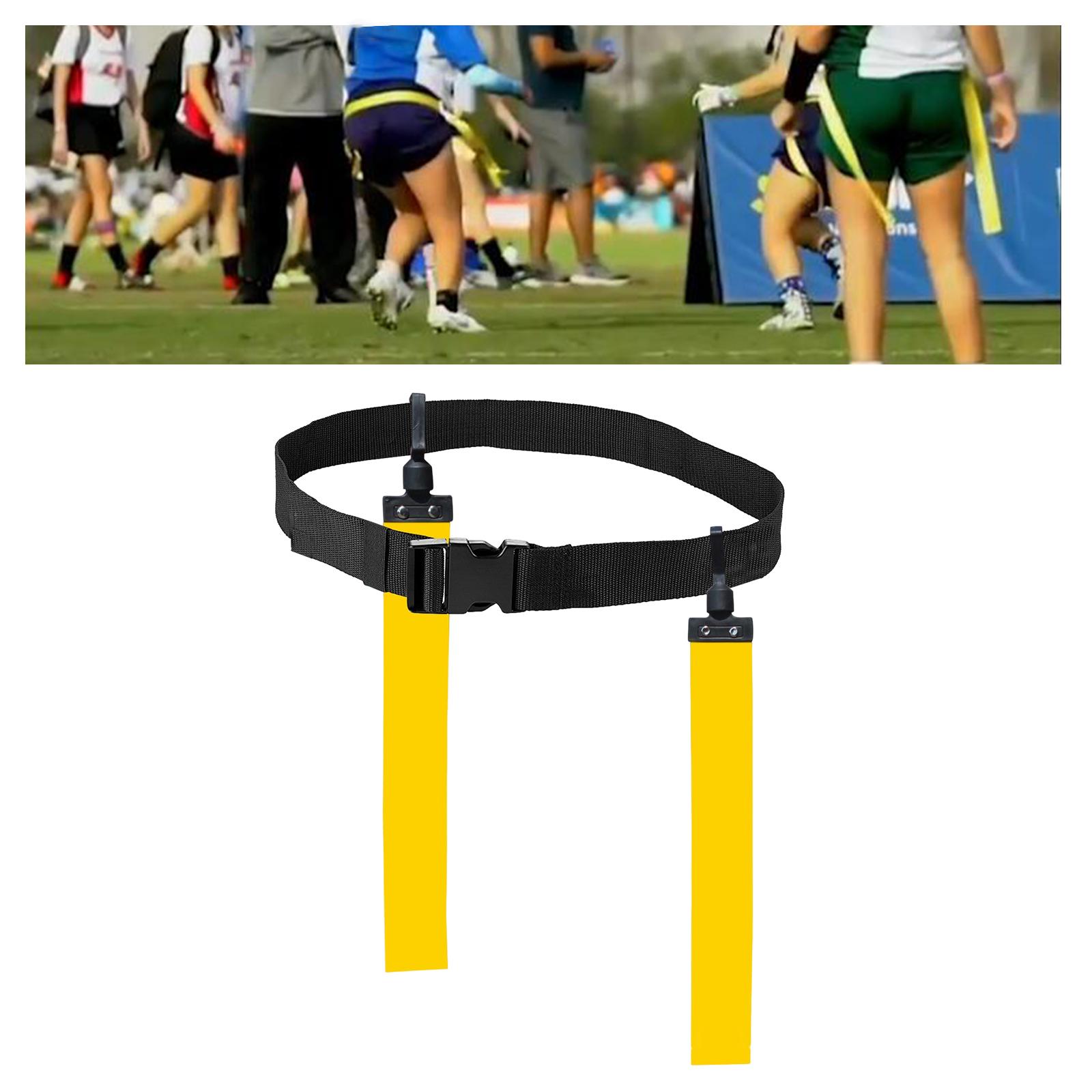 Football Waist Belt Ribbon Adjustable for Outdoor Accessories Equipment yellow