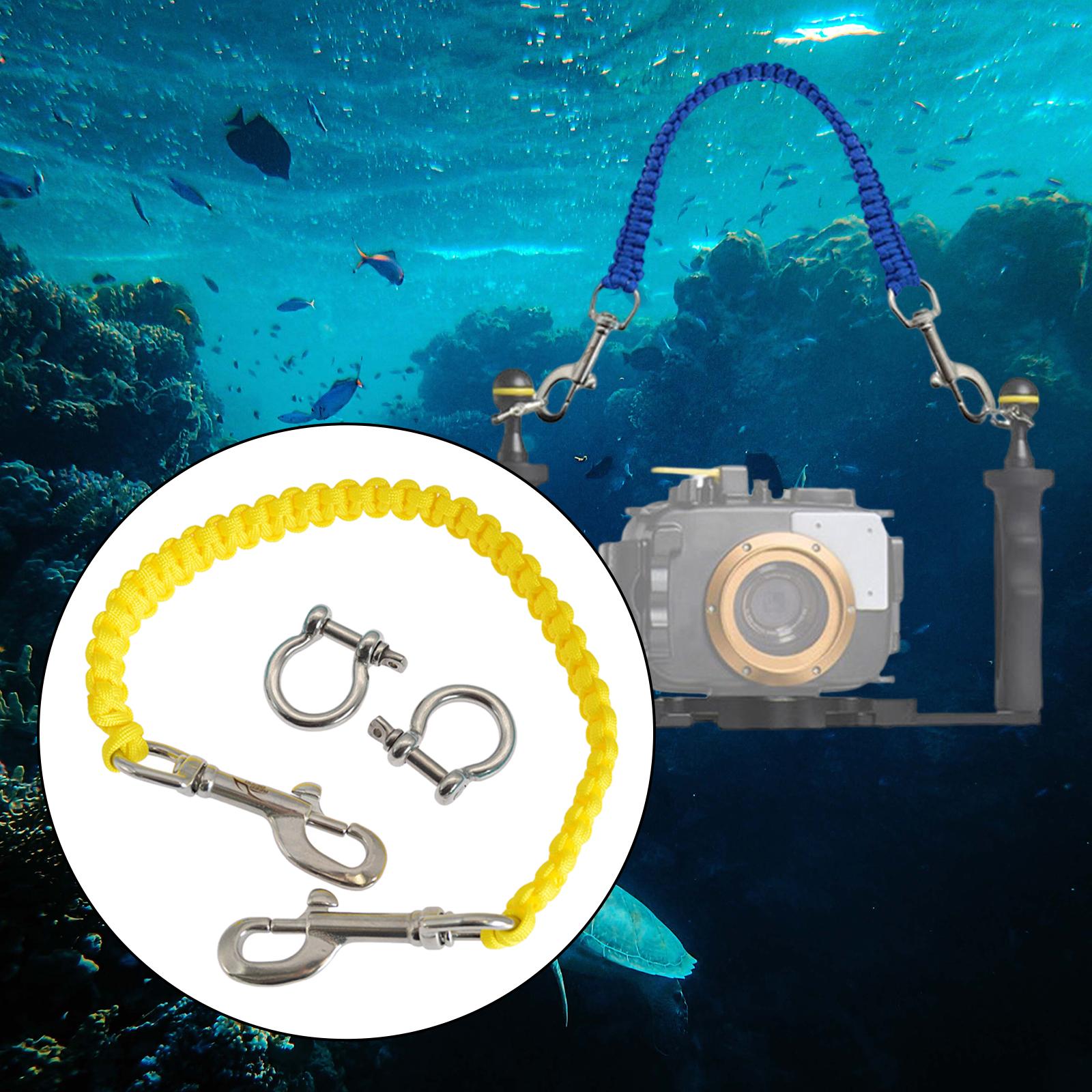 Diving Camera Hand Rope Lanyard Strap Underwater Photography Accessories yellow