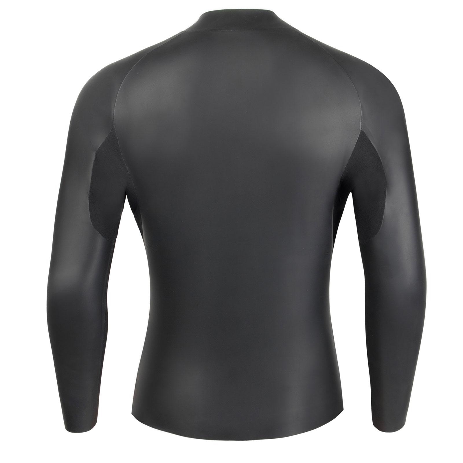 Wetsuit Top 3mm with Zipper Diving Suit for Underwater Kayaking Water Sports M