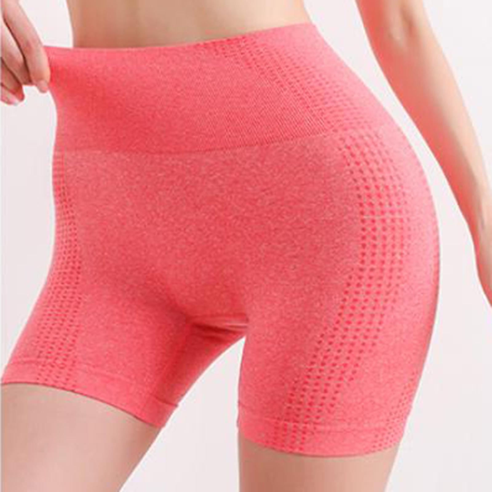 Womens Yoga Shorts High Waisted Workout Shorts for Fitness Home Gym Training S M Pink