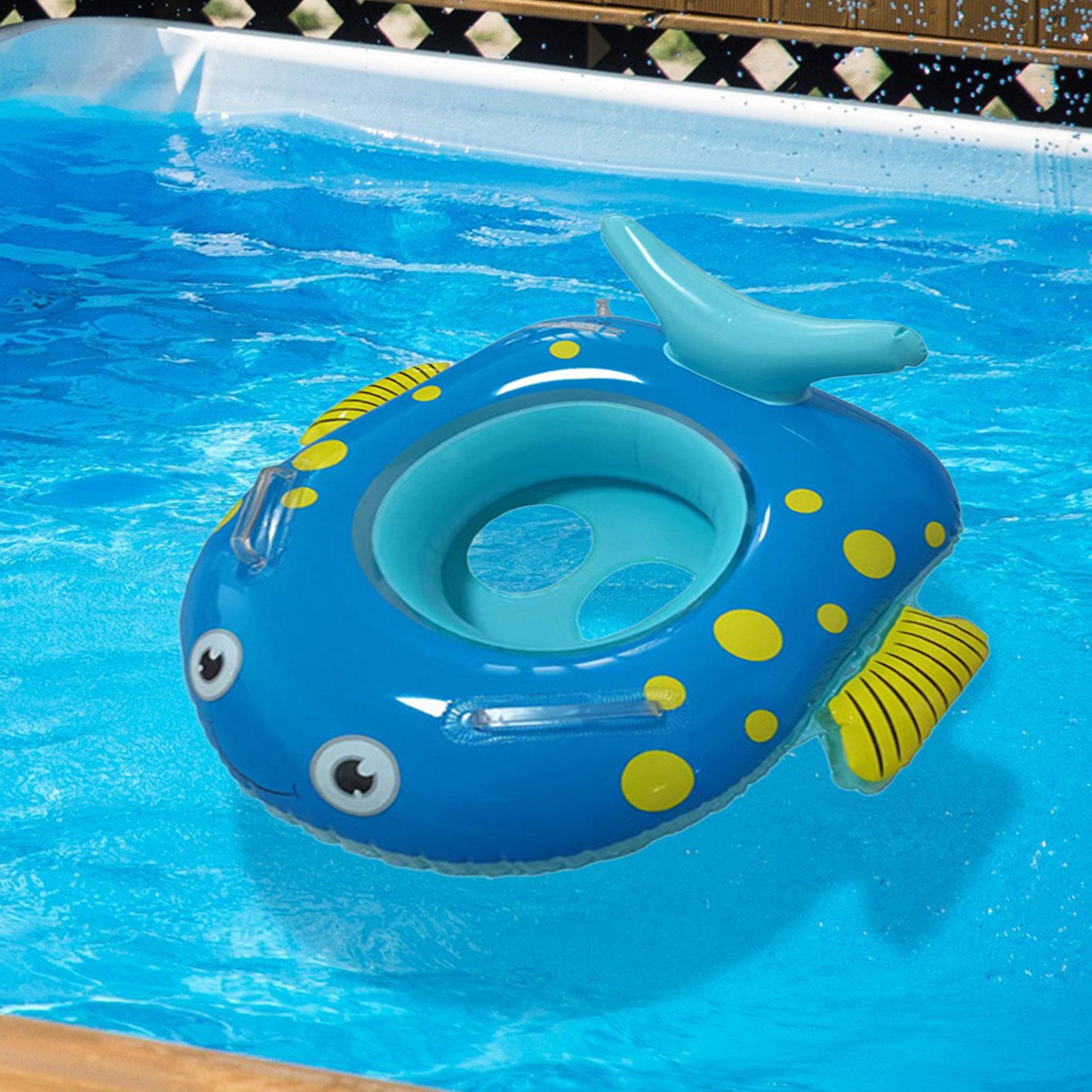 Kids Swimming Pool Floats Inflatable Pool Rings for Kids for Girls Boys Child Sky Blue