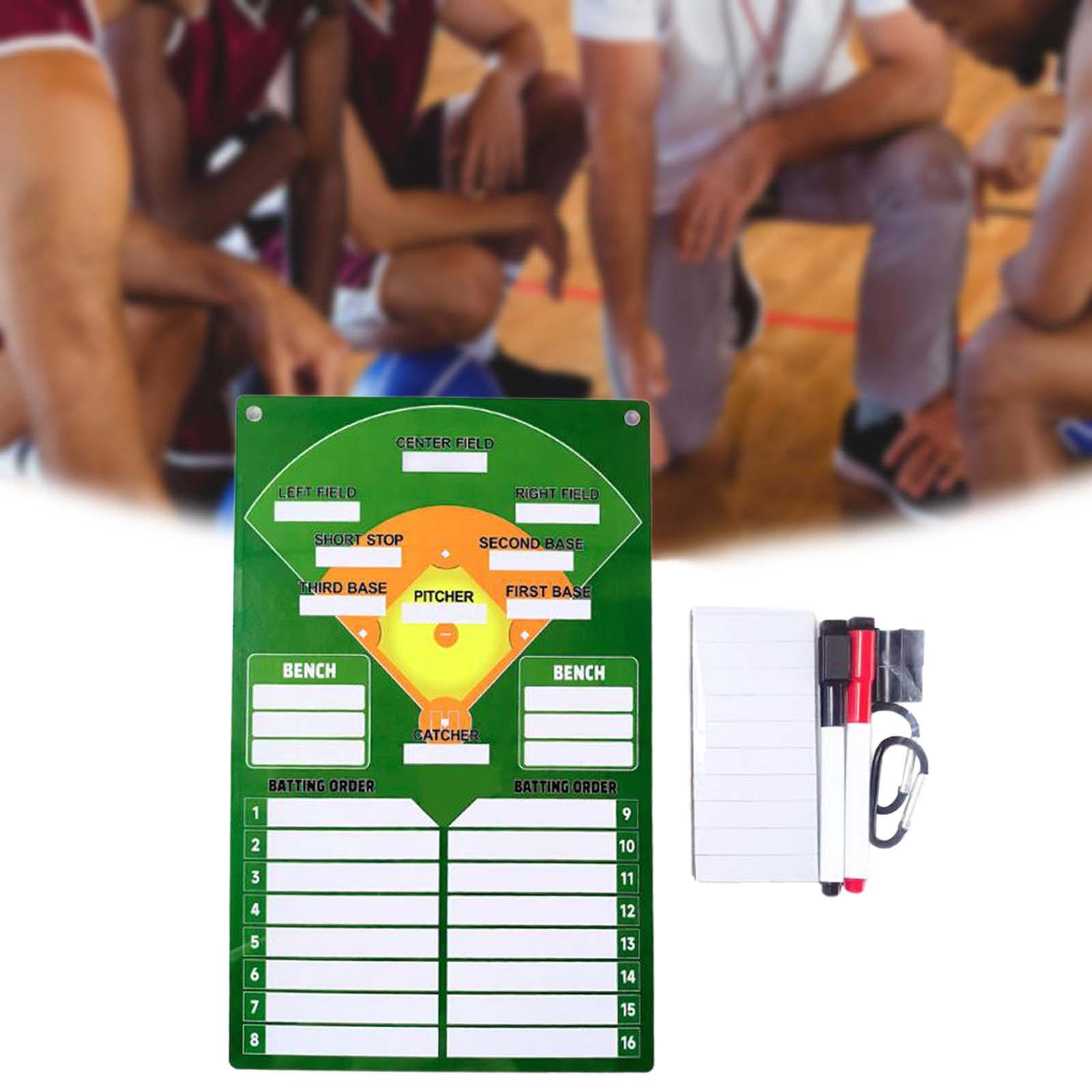Baseball Coaching Board Rewritable Softball Clipboard for Match Practice