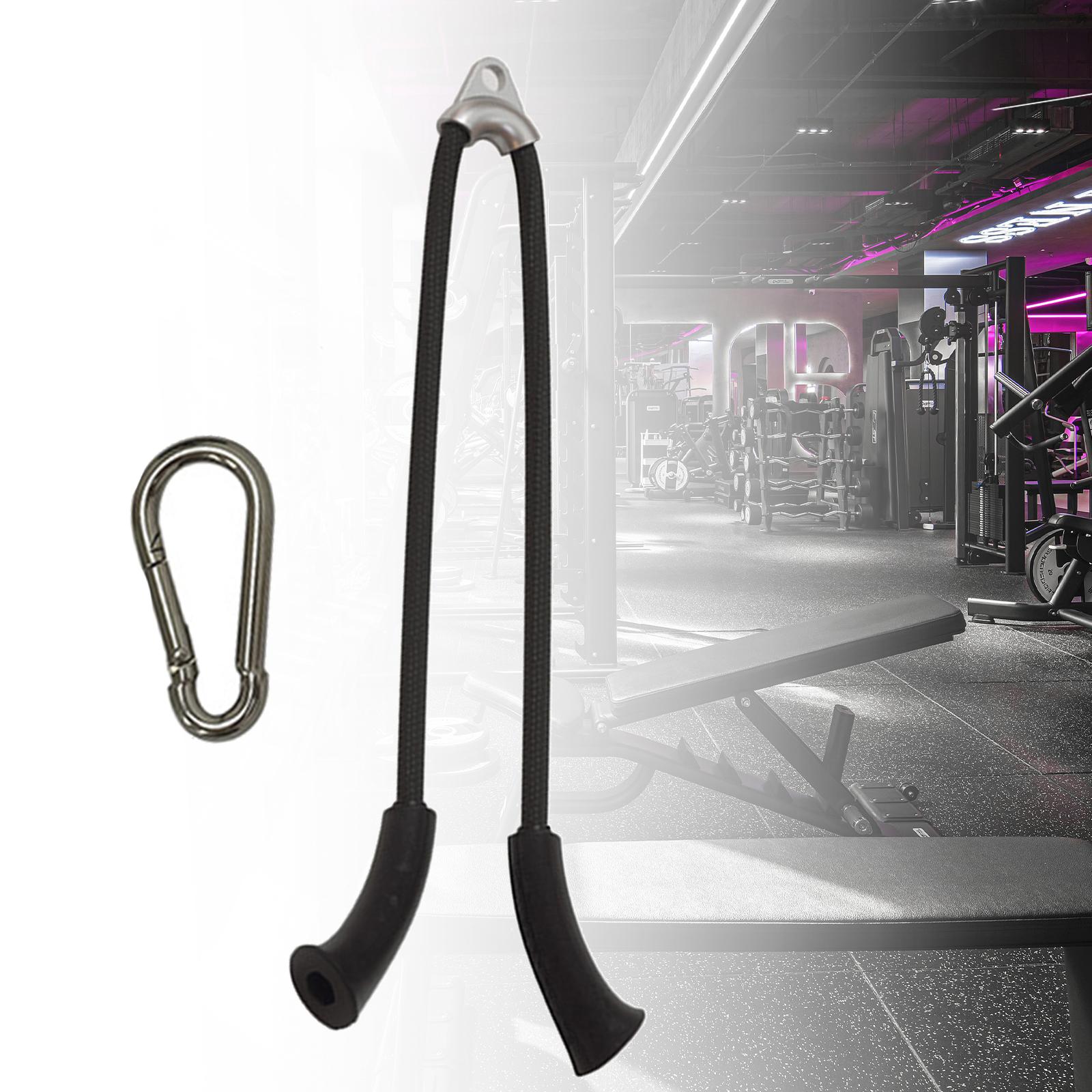 Tricep Rope Cable Attachment Resilient Exercise Handles for Gym Pull Machine