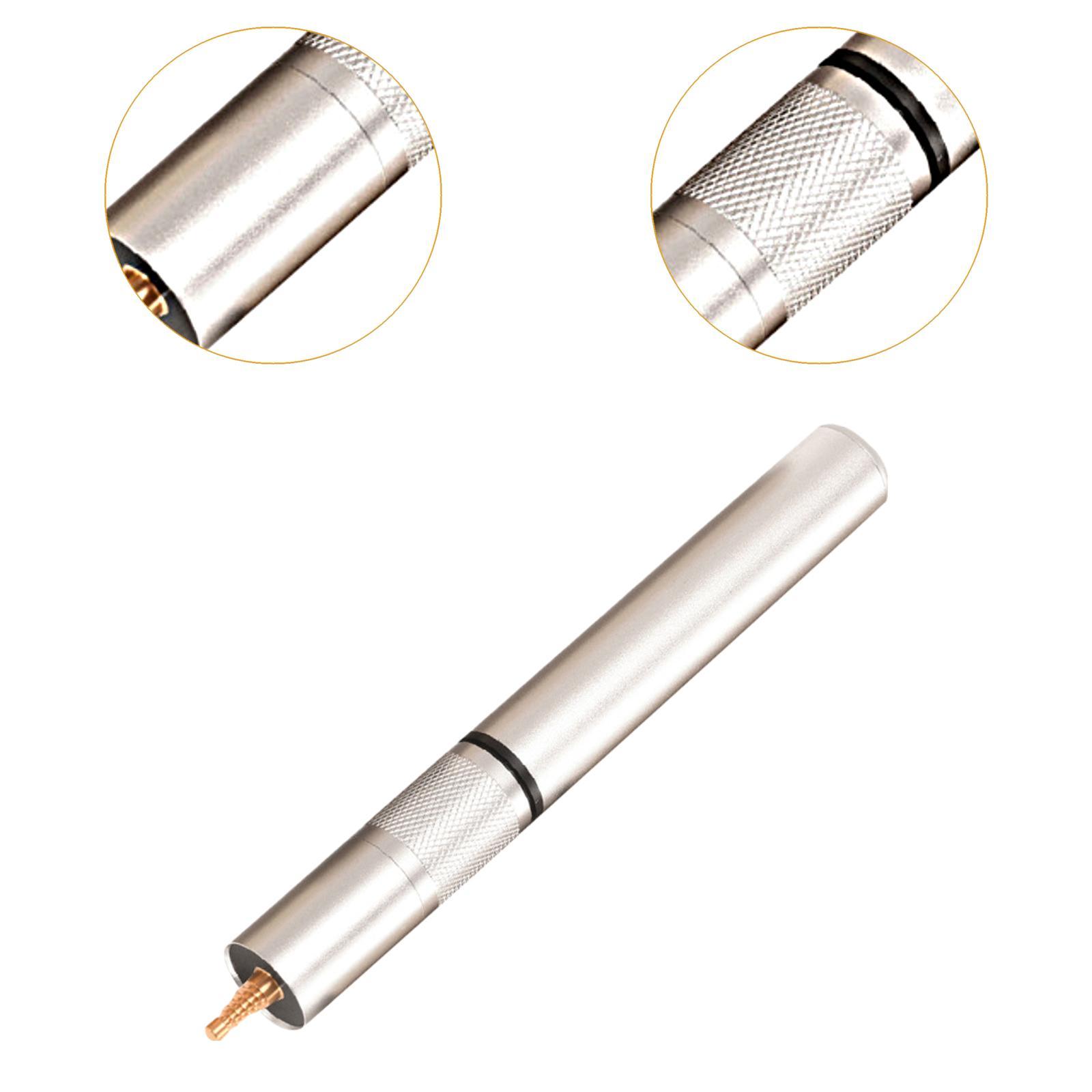 Pool Stick Extension Telescopic Professional Snooker Billiards Cue Extension Fangs Silver