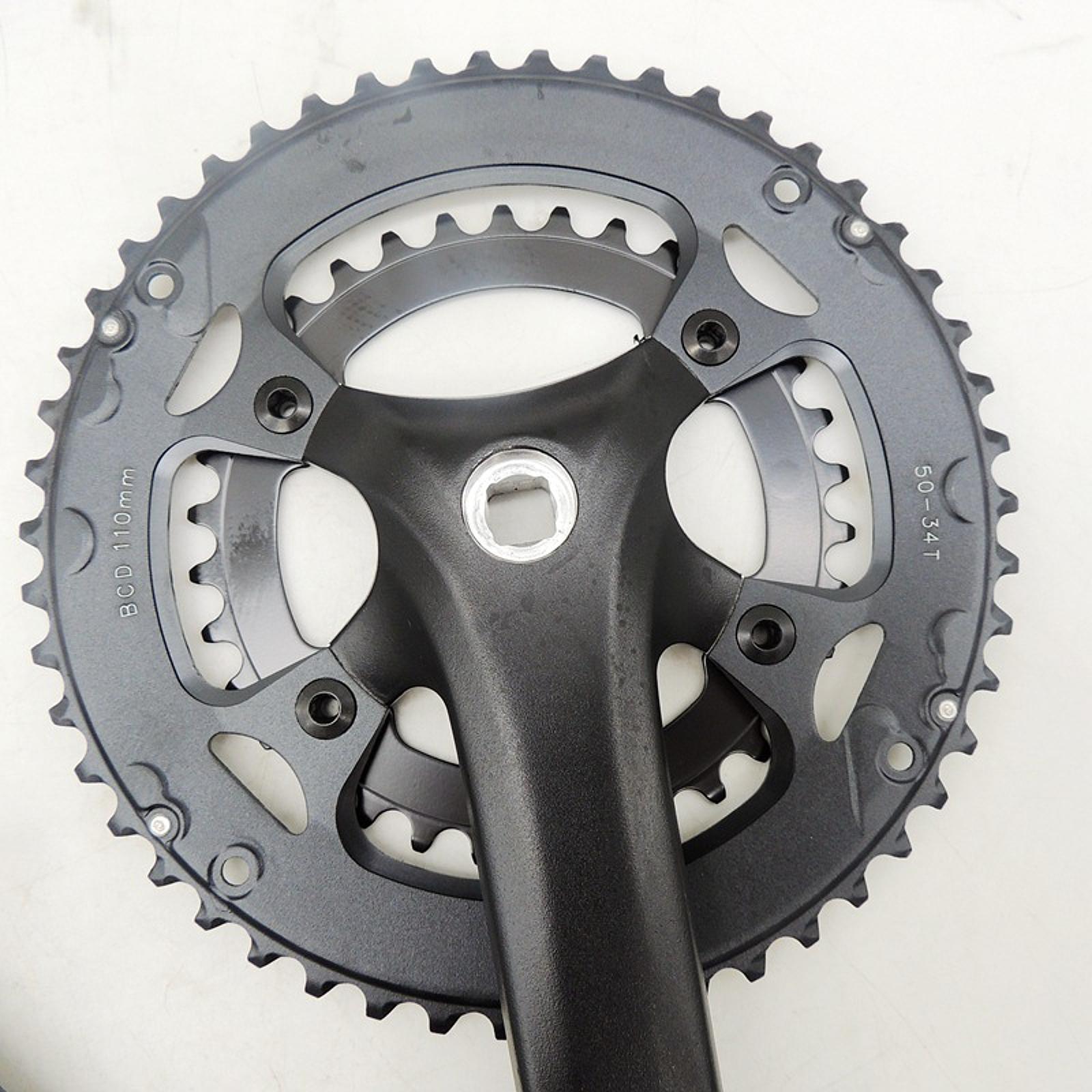 Bike Crank Arm Lightweight Chainwheel Universal Replacement Bicycle Crankset 175mm