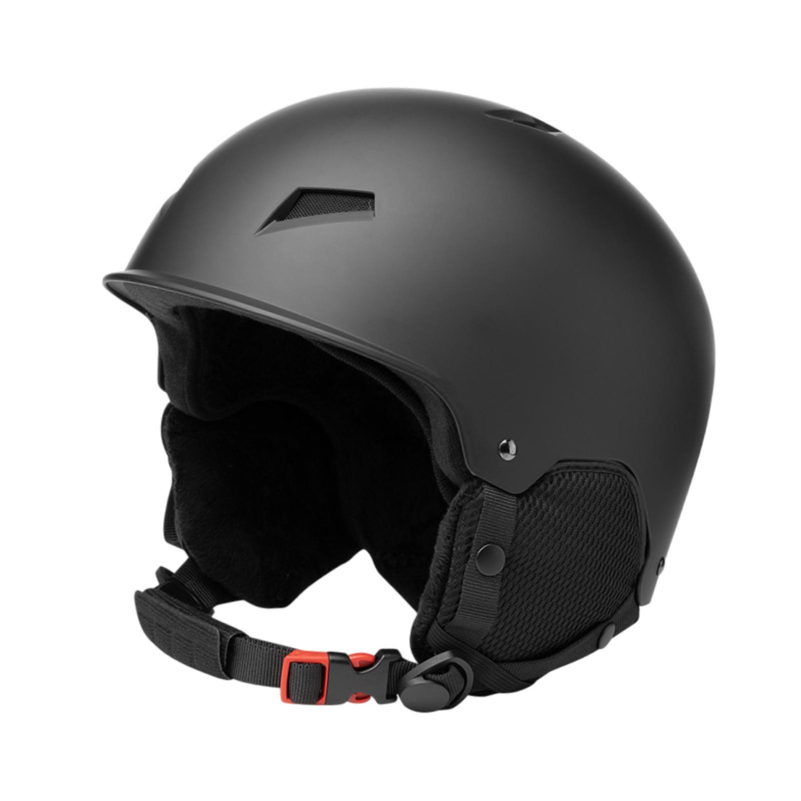 Ski Helmet Adjustable Fit S Black