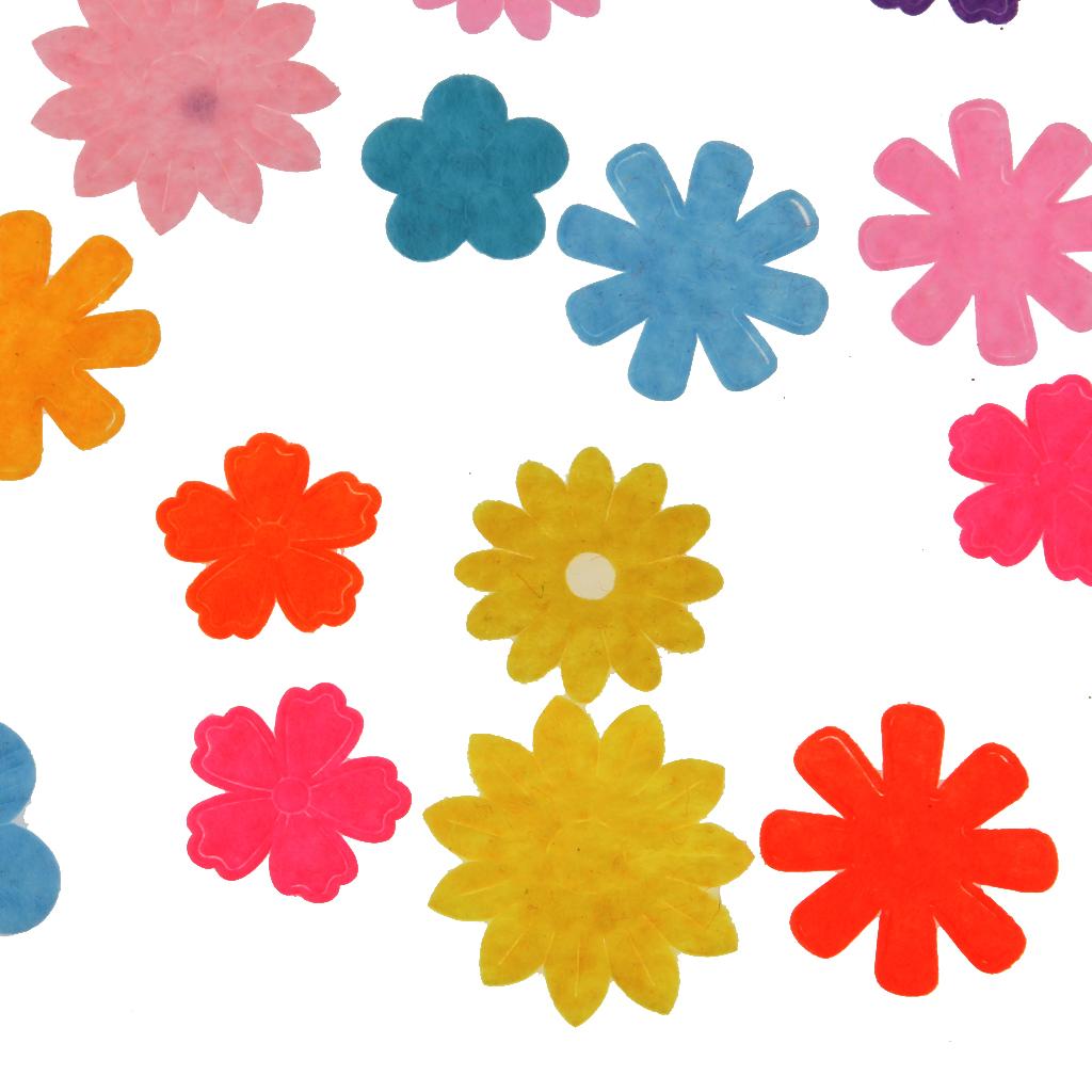 200pcs Star & Butterfly Shape Craft Felt Die Cut Applique DIY Embellishments