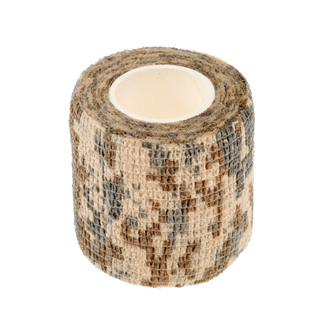 Self Cling Camouflage Tape Concealment Hunting Tape Rolls Desert Camouflage