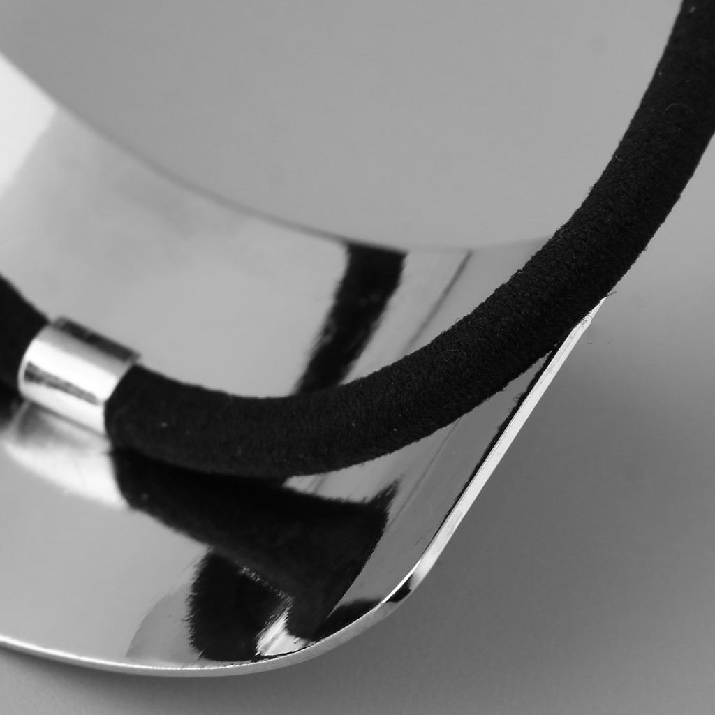 3x Hair Ponytail Ring Cover Metal Cuff Wrap Holder Elastic Rope Band