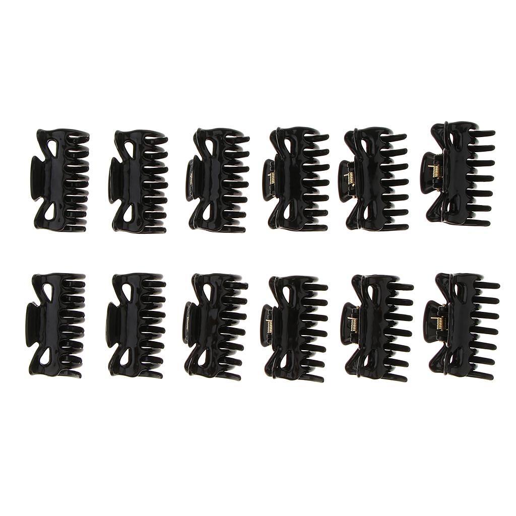 Mini Hair Claws 12 Pieces