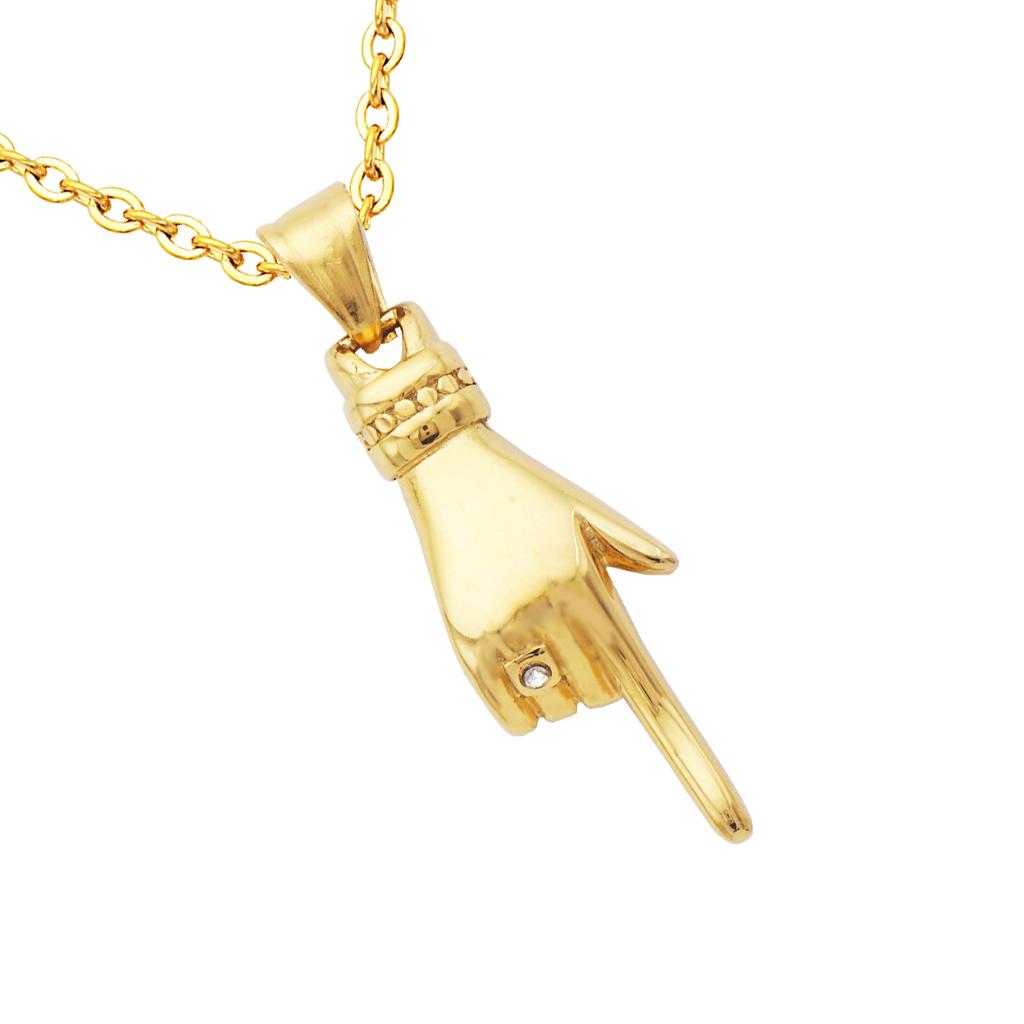 Cha/îne en acier inoxydable avec pendentif en forme de croix pour homme