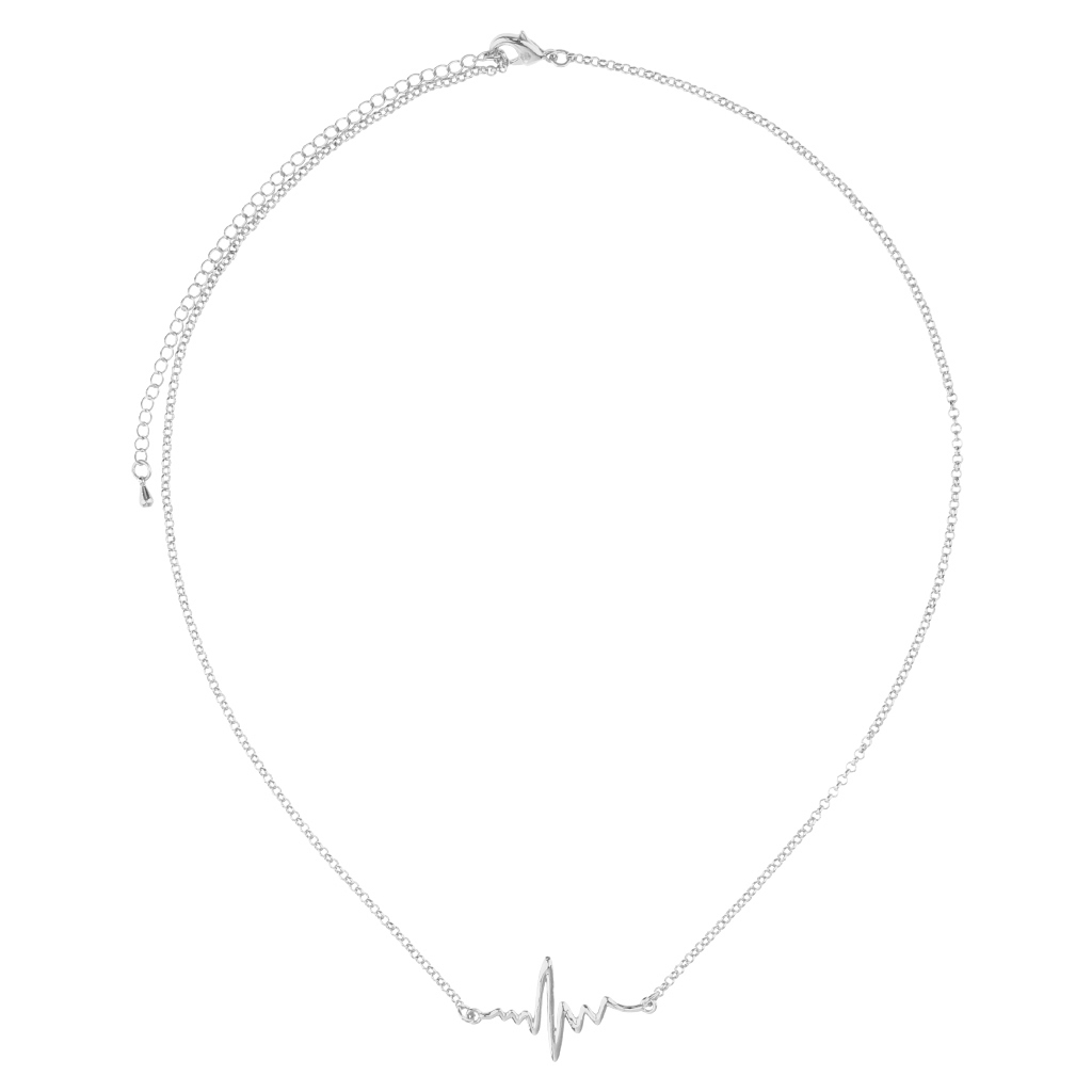  Women  Life Line Heartbeat Pendant Cardiogram Necklace  #5