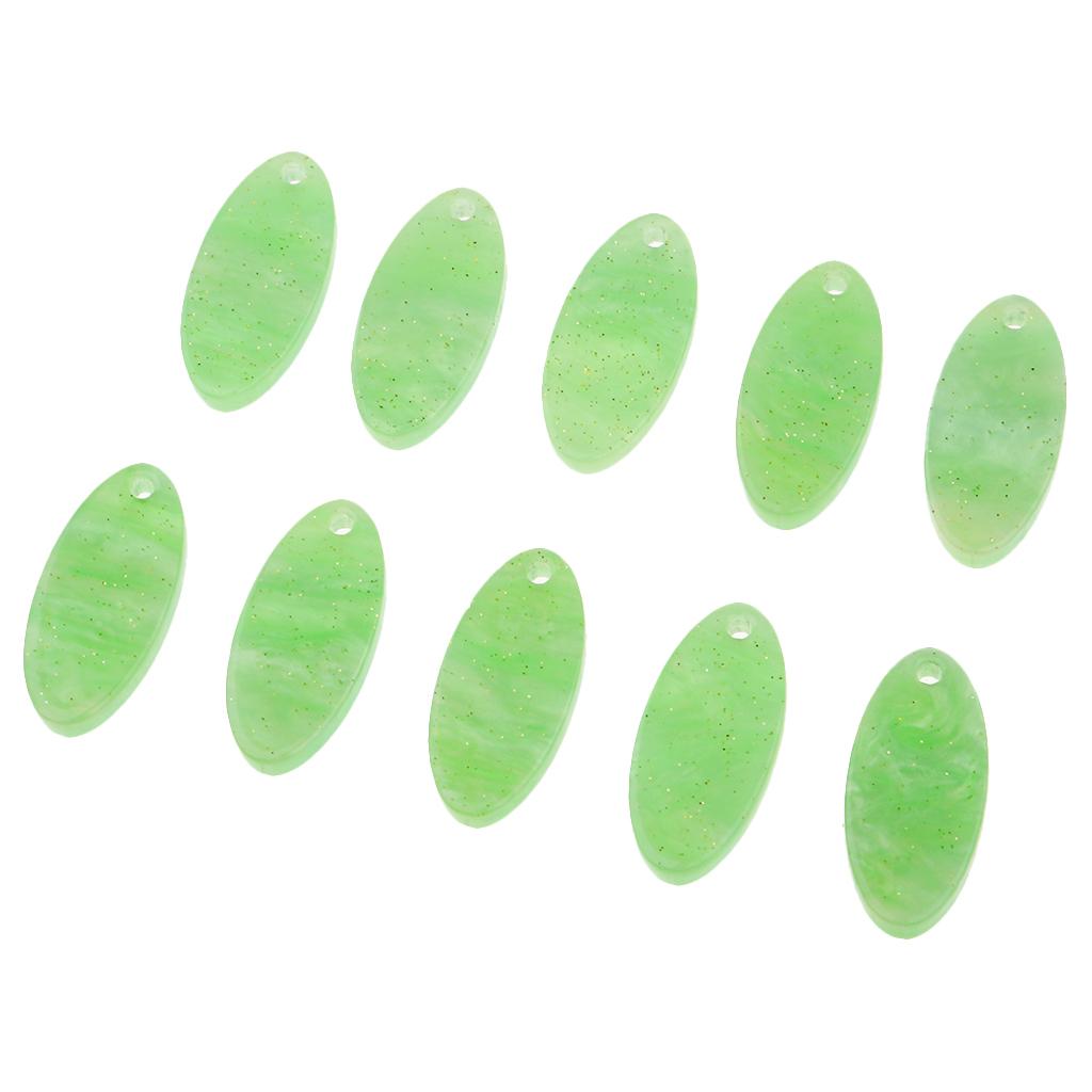 20Pcs Acetate Acrylic Oval Pendant DIY Earring Jewelry Accessories