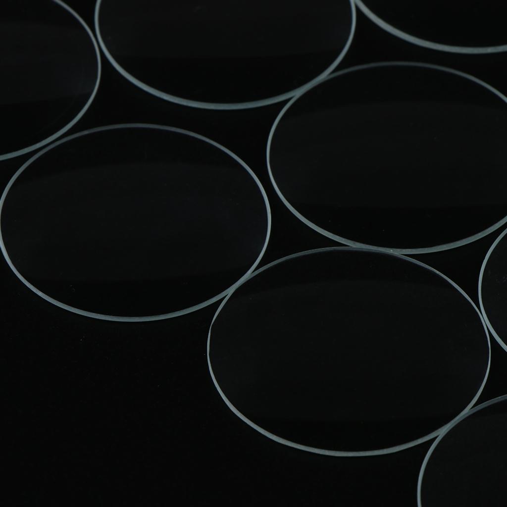 3x10 Piece Clear Mineral Glass Watch Replacement Part Watchmaker 37mm