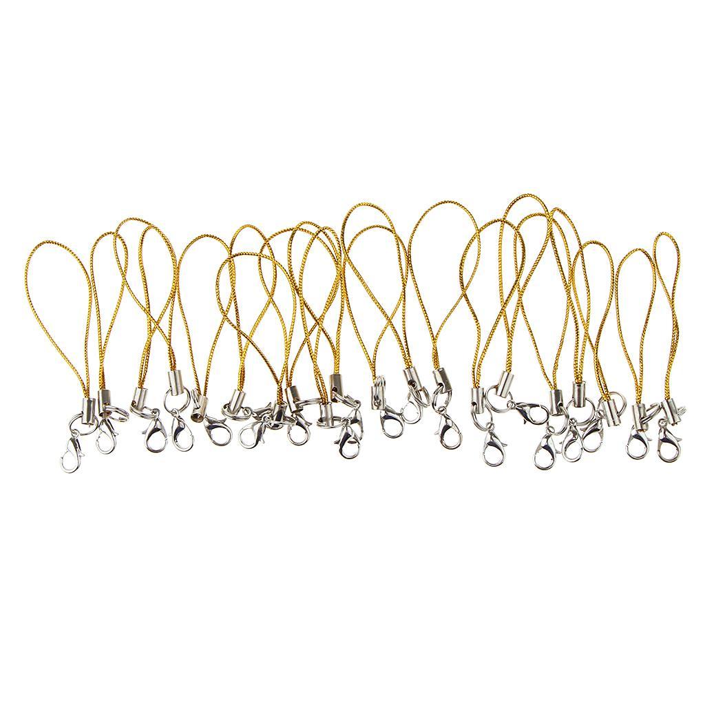 20pcs Bulk Lobster Clasp Cell Phone Lanyard Strap for Keychains Charms Cord - Picture 14 of 22