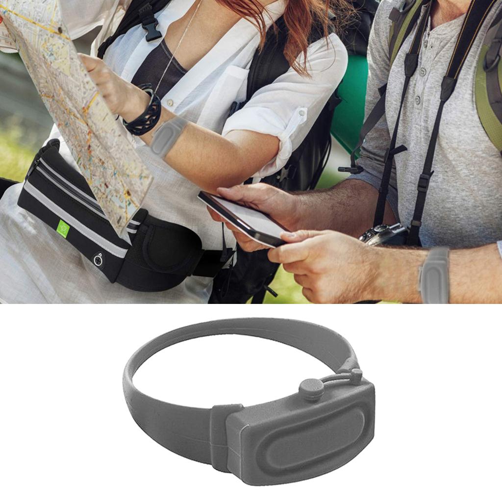 2xPortable Silicone Hand Dispenser Wristband Hand Soap Bracelet Gray