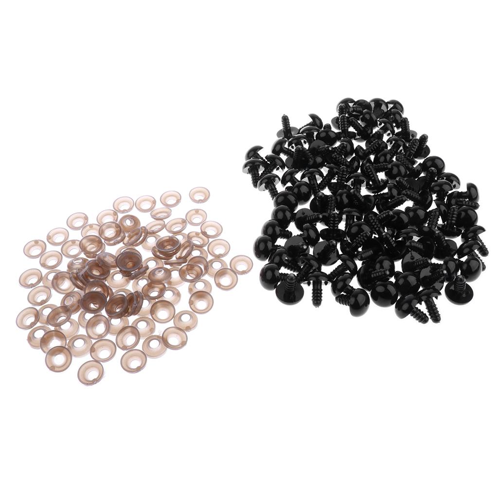 100pcs 620mm Schwarz Sicherheitsaugen Kunststoffaugen Augen 100pcs 620mm Schwarz Sicherheitsaugen Kunststoffaugen Augen