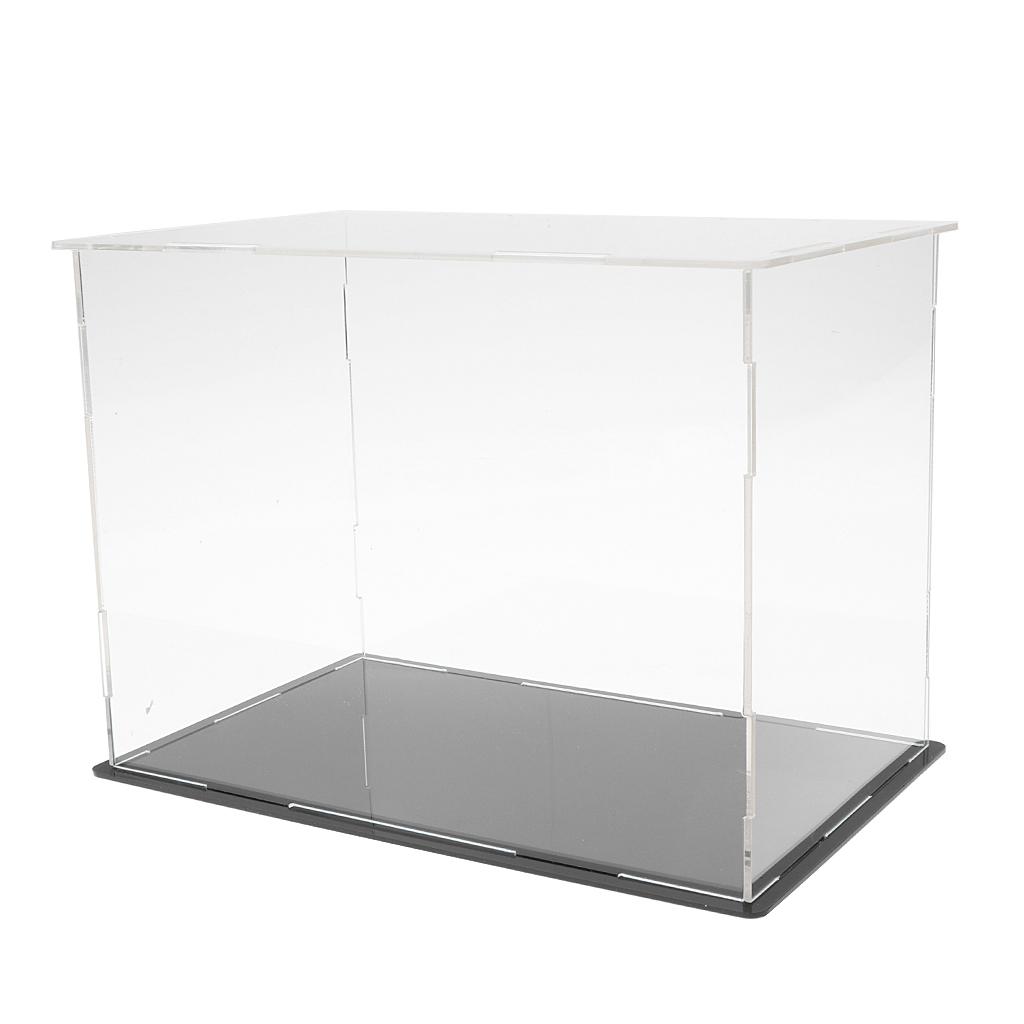 Clear Perspex Display Case Acrylic Box Dustproof For Figure Car Model ...