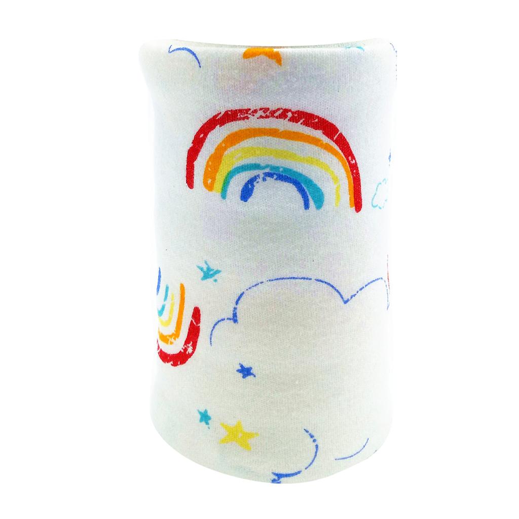 USB Baby's Feeding Bottle Warmer Bag Heating Pouch Infant Milk Heater Sleeve Rainbow and Cloud