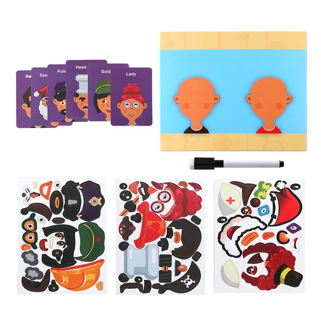 Children Magnetic Puzzle Early Childhood Educational Toy Figure Portrait Set