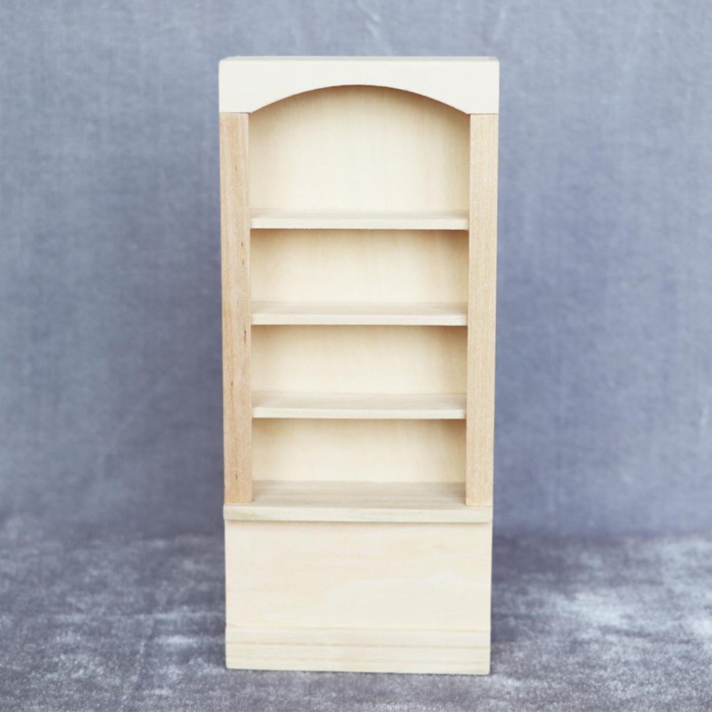 1/12 Dollhouse Solid Wood Shelves Cabinet Kitchen Home Room Furniture Set