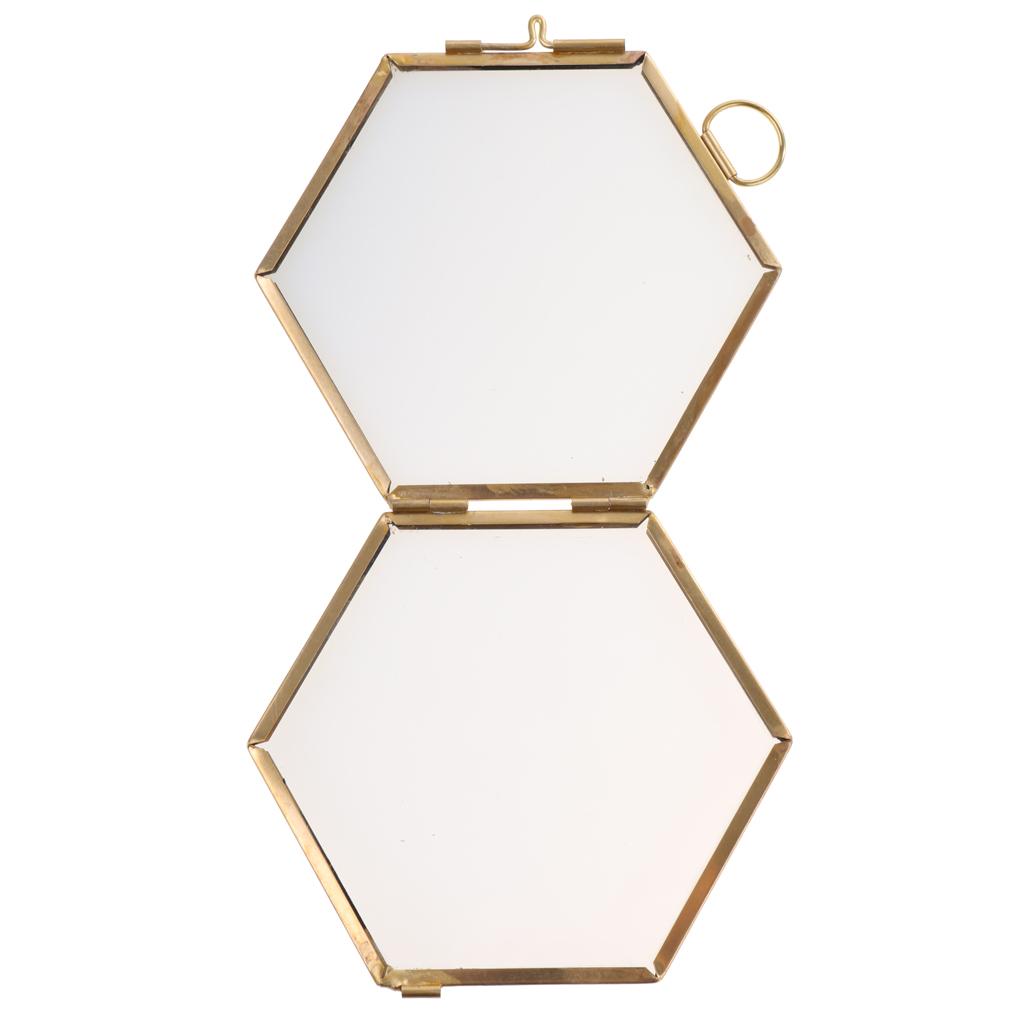 Hexagon Metal Glass Picture Frame