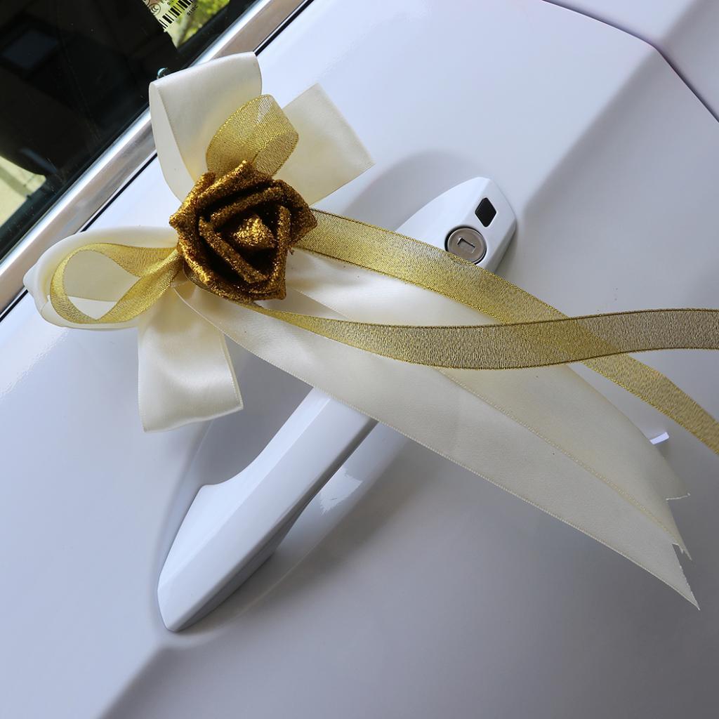 12 pcs Fabric Ribbon Flowers Bows Appliques Wedding Decor Craft Mix A313 