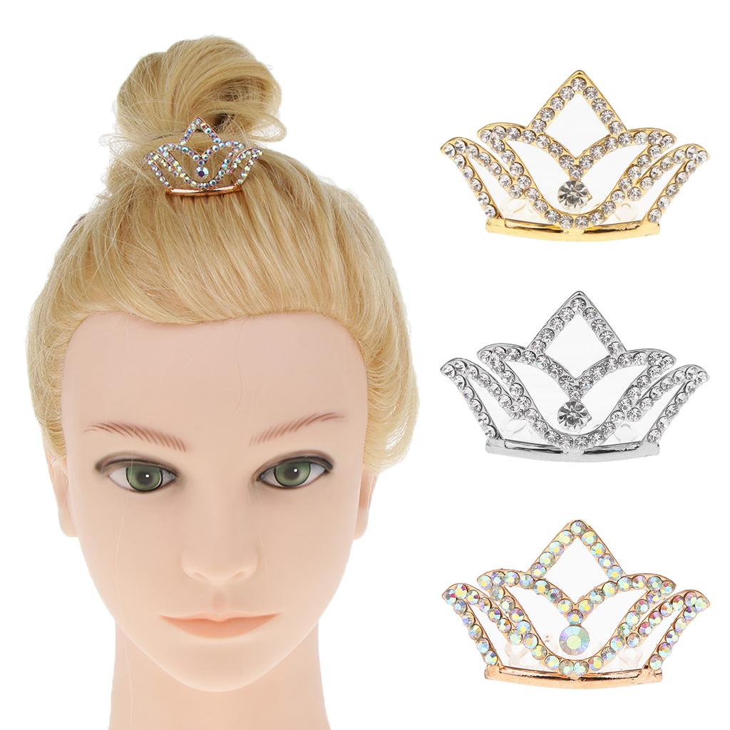 Girls Princess Tiara Crown with Comb Children Dress up Accessories Gold