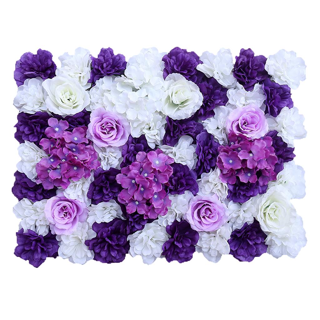 Silk Rose Wall Panel Purple