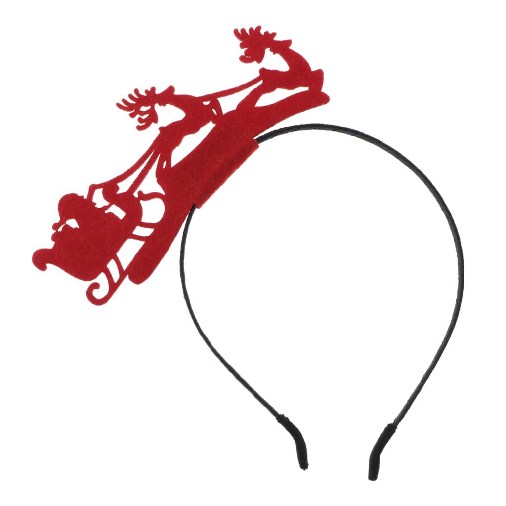 Adult Kids Christmas Xmas Headband Hat Costume Hair Clip Sled